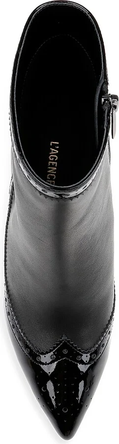 Women's Ember 75MM Leather Ankle Booties - Black Leather - Size 7.5 - Image 5