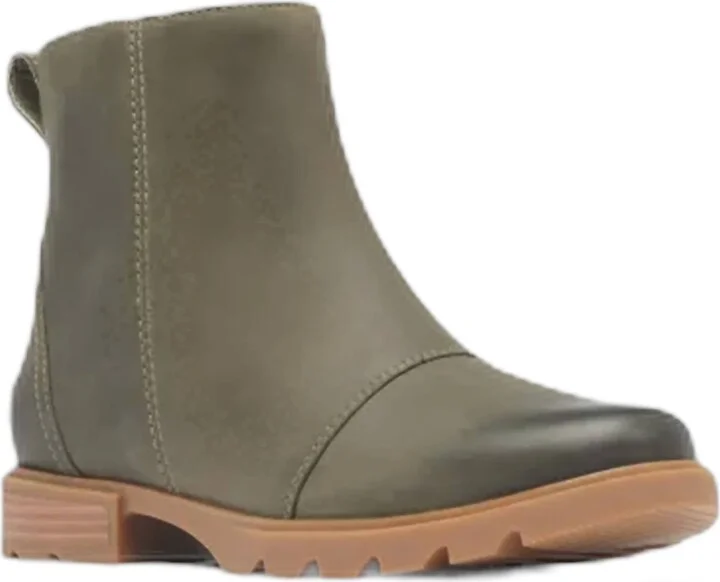 Women's Emelie Iii Zip Boots In Stone Green / Gum