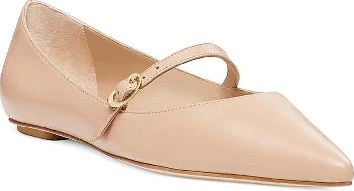 Women's Emilia Leather Mary Jane Ballet Flats - Adobe - Size 6 - Image 2