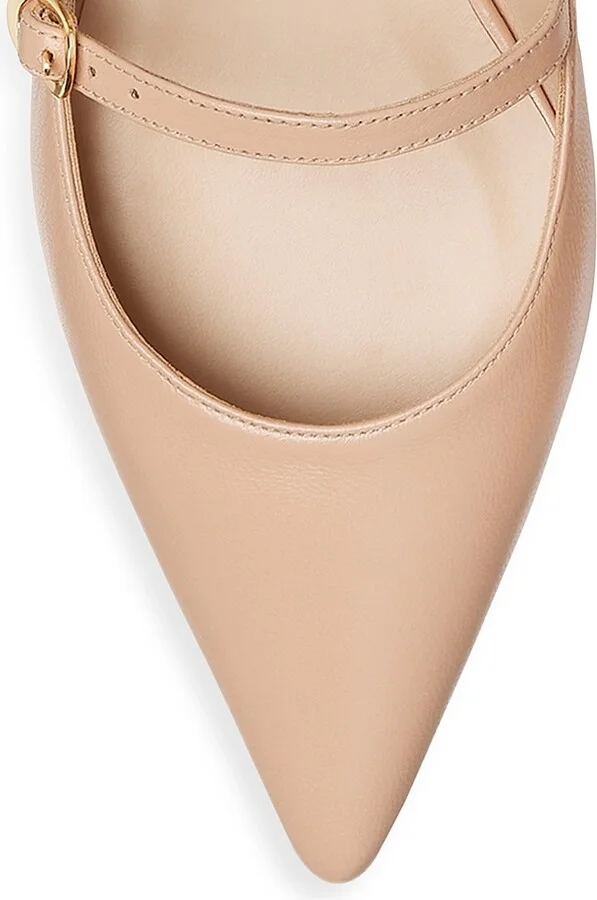 Women's Emilia Leather Mary Jane Ballet Flats - Adobe - Size 6 - Image 4