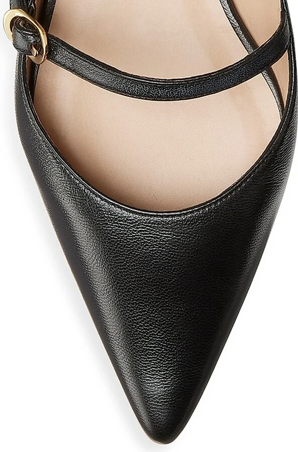 Women's Emilia Leather Mary Jane Ballet Flats - Adobe - Size 6 - Image 8