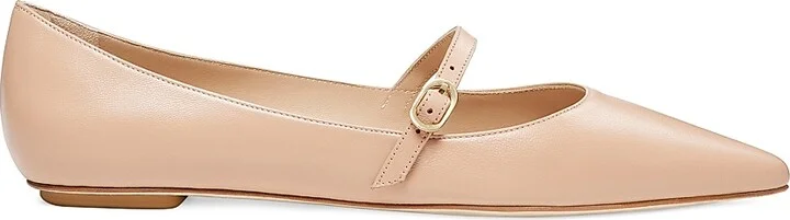Women's Emilia Leather Mary Jane Ballet Flats - Adobe - Size 6