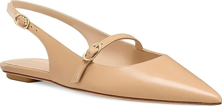 Women's Emilia Leather Mary Jane Slingback Flats - Adobe - Size 10 - Image 2