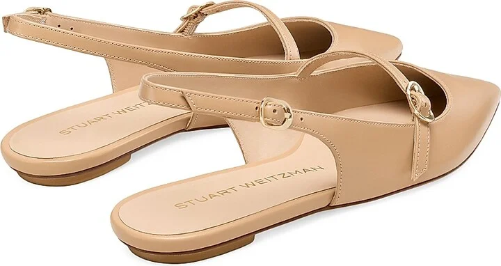 Women's Emilia Leather Mary Jane Slingback Flats - Adobe - Size 10 - Image 3