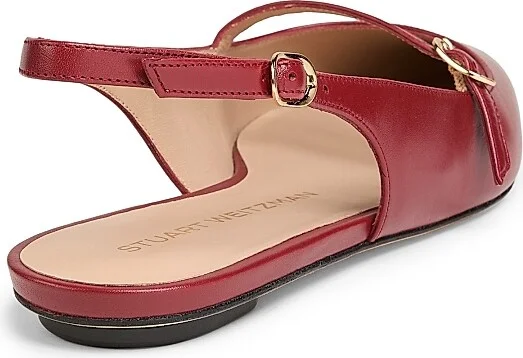 Women's Emilia Leather Mary Jane Slingback Flats - Adobe - Size 10 - Image 6