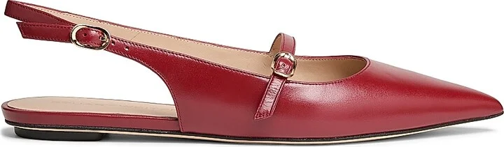 Women's Emilia Leather Mary Jane Slingback Flats - Adobe - Size 10 - Image 10