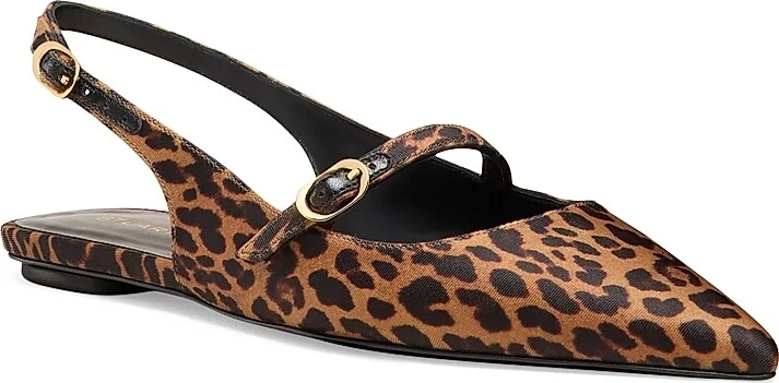 Women's Emilia Leopard Slingback Flats - Classic - Size 10 - Image 2
