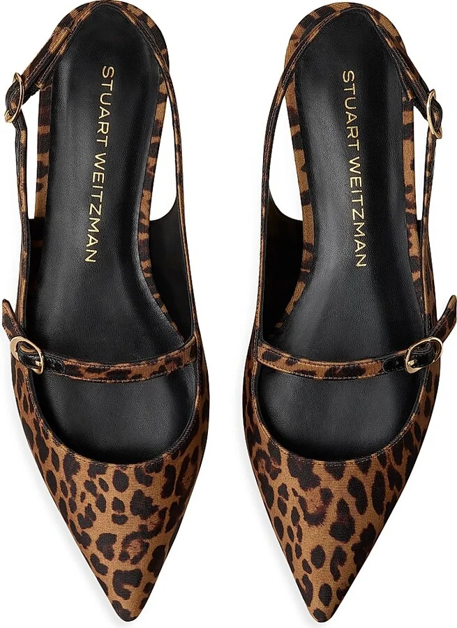 Women's Emilia Leopard Slingback Flats - Classic - Size 10 - Image 4