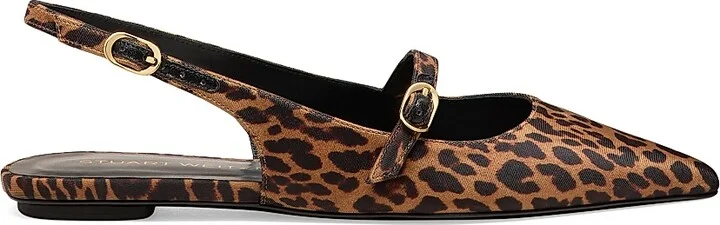 Women's Emilia Leopard Slingback Flats - Classic - Size 10