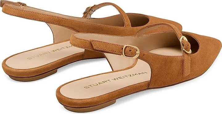 Women's Emilia Mary Jane Suede Slingback Flats - Hazel - Size 10 - Image 3