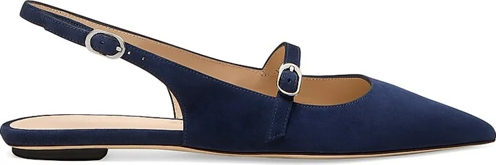 Women's Emilia Mary Jane Suede Slingback Flats - Hazel - Size 10 - Image 8