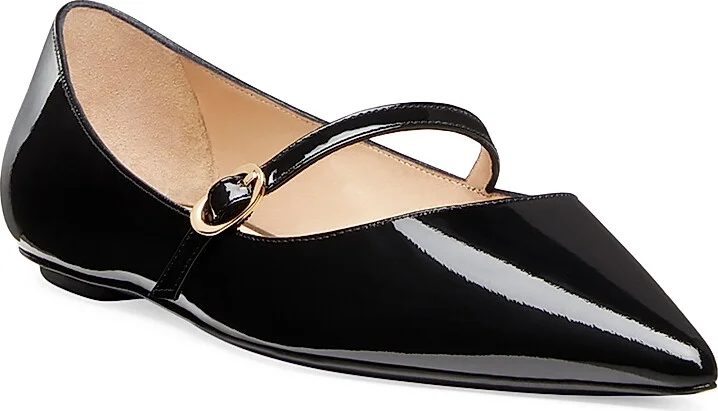 Women's Emilia Patent Leather Mary Jane Flats - Black - Size 10 - Image 2