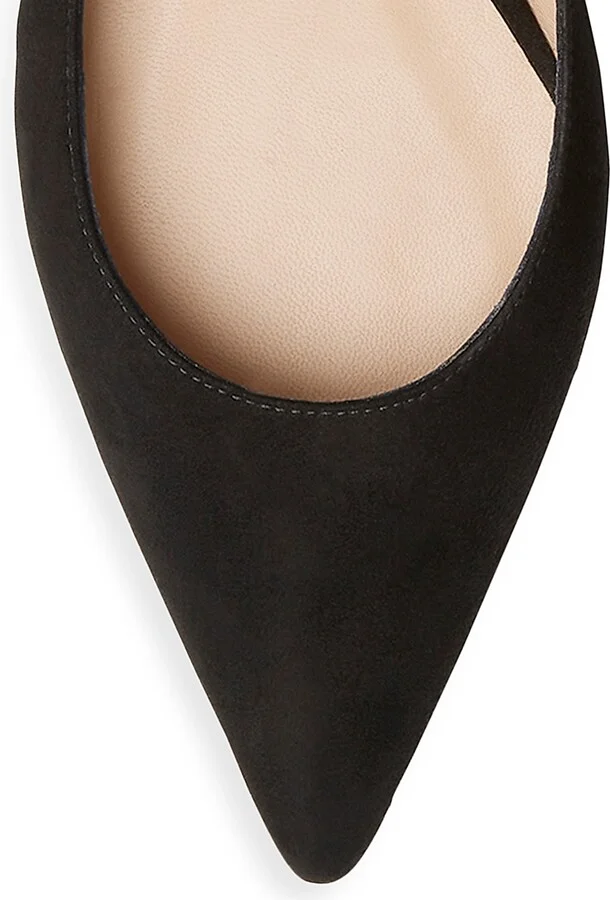 Women's Emilia Suede Flats - Black - Size 5 - Image 4