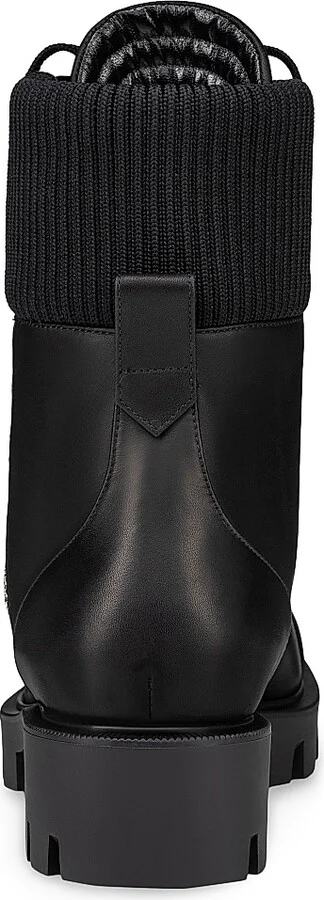 Women's En Hiver Lug Leather Boots - Black - Size 6 - Image 3
