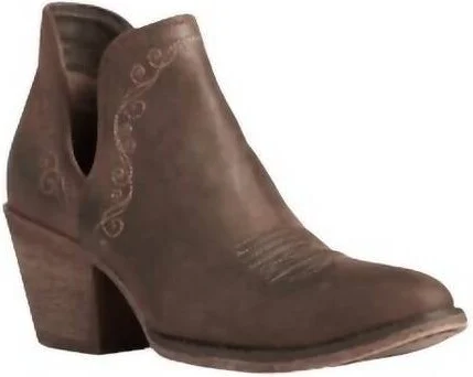 Women's Encore R Toe Boots In Weathrd Brown