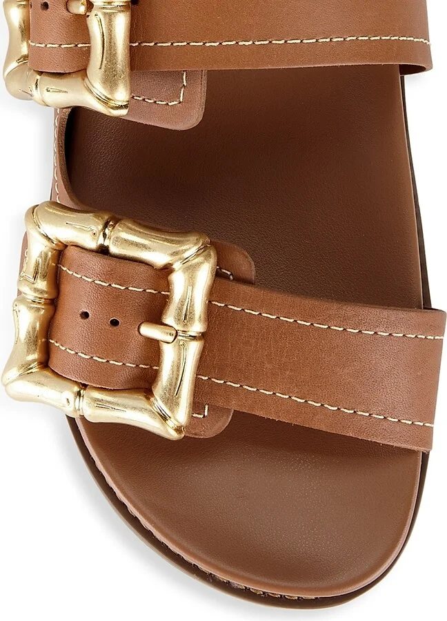 Women's Enola Sporty Leather Sandals - New Wood - Size 5.5 - Image 4