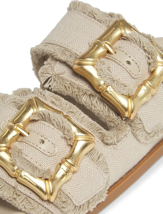 Women's Enola Sporty Linen Sandals - Oyster - Size 5 - Image 5