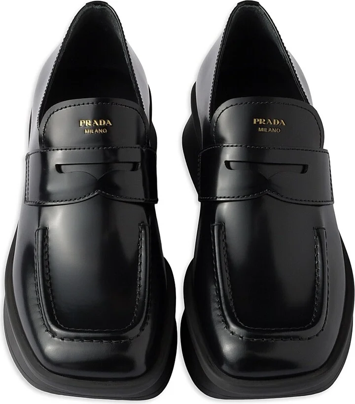 Women's Equal Brushed Leather Loafers - Black - Size 7 - Image 2