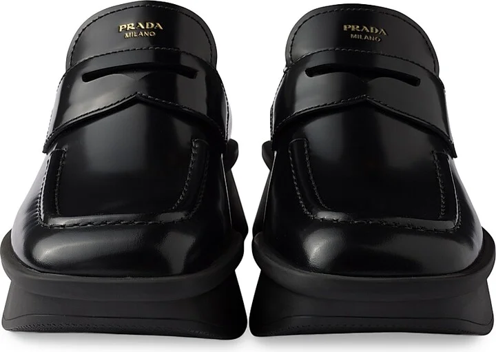 Women's Equal Brushed Leather Loafers - Black - Size 7 - Image 4