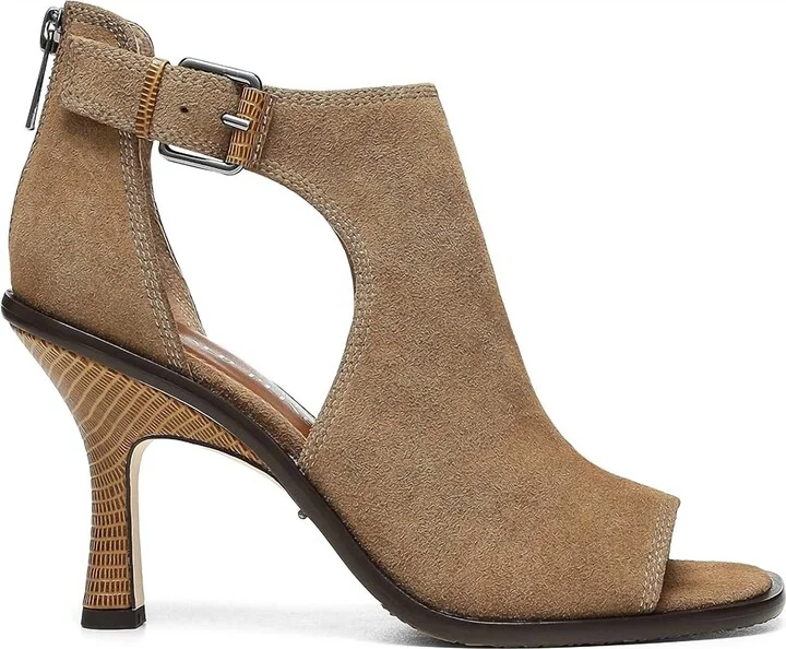 Women's Era Heeled Sandal In Biscotti Suede