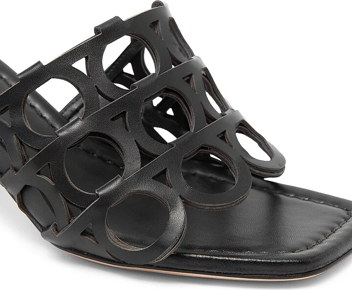 Women's Erne 55MM Woven Leather Mules - Nero - Size 5.5 - Image 5