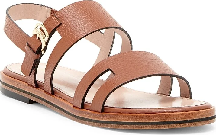 Women's Essence Cut-Out Leather Sandals - Toffee - Size 6 - Image 2