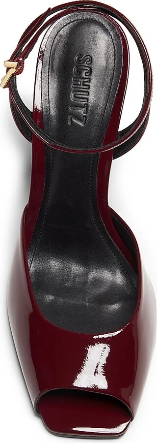 Women's Estella 110MM Patent Leather Sandals - Black - Size 6.5 - Image 9