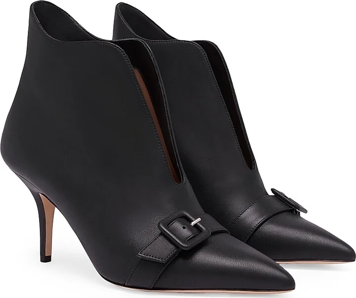 Women's Esther 70MM Leather Boots - Black - Size 10 - Image 2