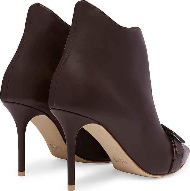 Women's Esther 85MM Leather Boots - Tobacco - Size 10 - Image 3