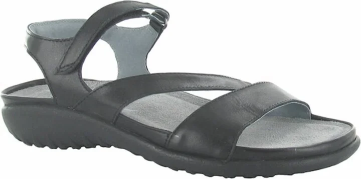 Women's Etera Madras Leather Sandals In Black Madras Leather