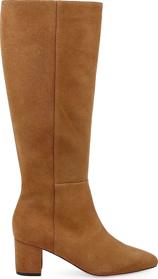 Women's Eugenie 60MM Suede Boots - Biscotti - Size 7