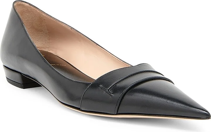 Women's Eva 25MM Leather Ballerina Flats - Black - Size 6 - Image 2