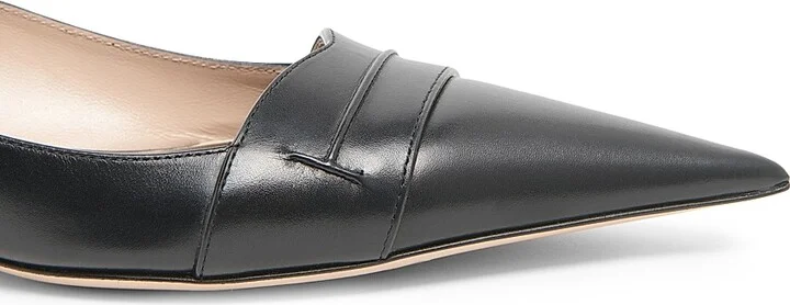 Women's Eva 25MM Leather Ballerina Flats - Black - Size 6 - Image 5