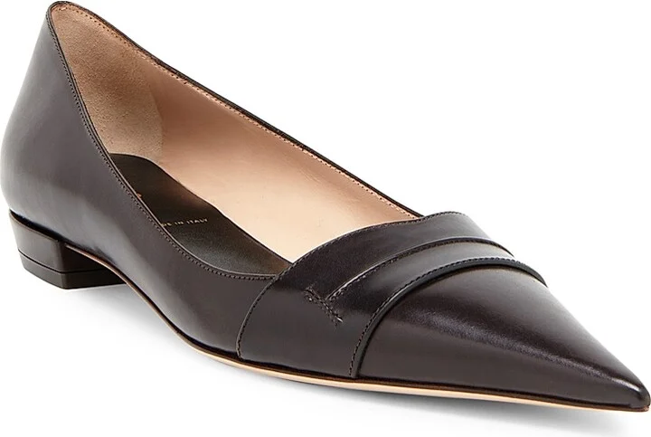 Women's Eva 25MM Leather Ballerina Flats - Black - Size 6 - Image 6
