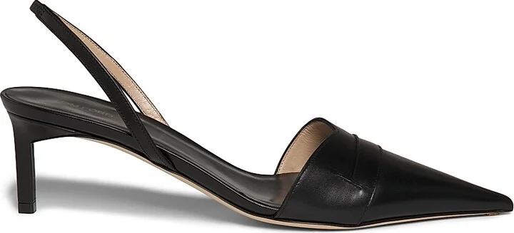 Women's Eva 55MM Leather Slingback Pumps - Espresso - Size 6 - Image 10