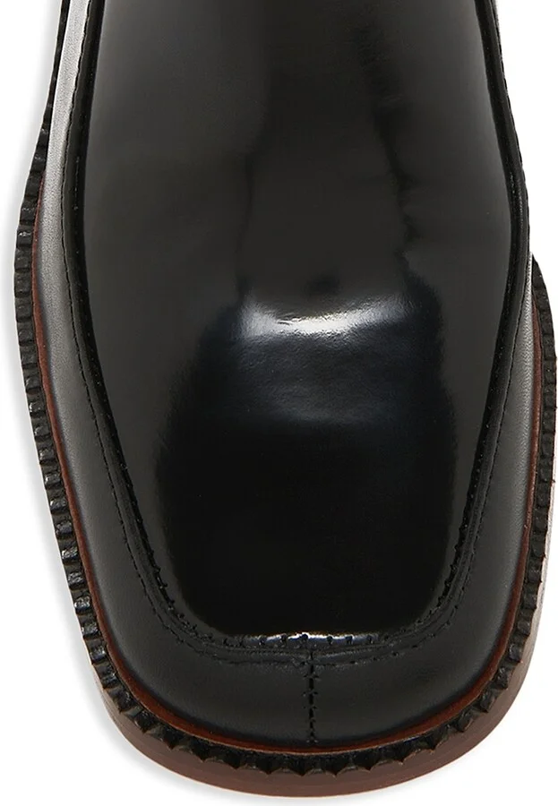 Women's Eva 75MM Buckle-Detailed Leather Ankle Boots - Black - Size 10 - Image 4