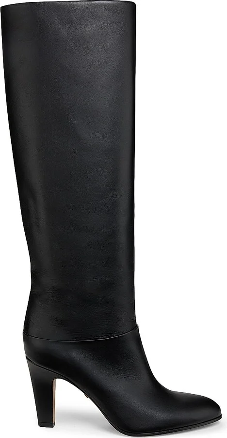 Women's Eve 85MM Leather Boots - Black - Size 5.5