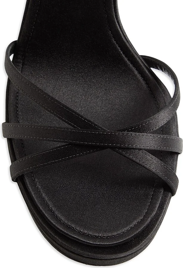 Women's Eveninglam 120MM Satin Platform Sandals - Black - Size 7 - Image 6