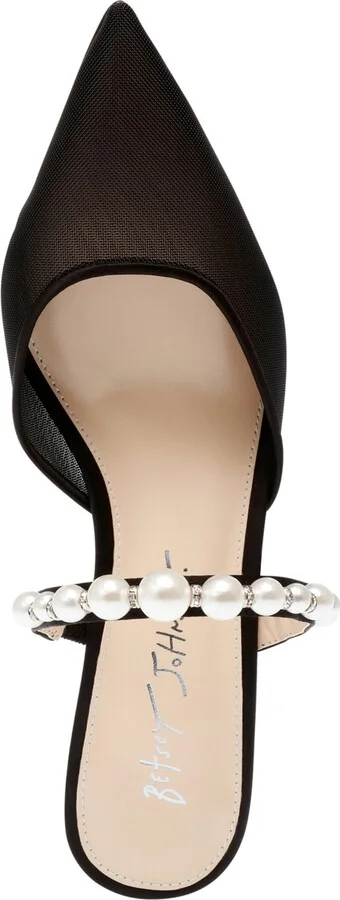 Women's Evey Mesh Kitten Heel Evening Pumps - Image 8