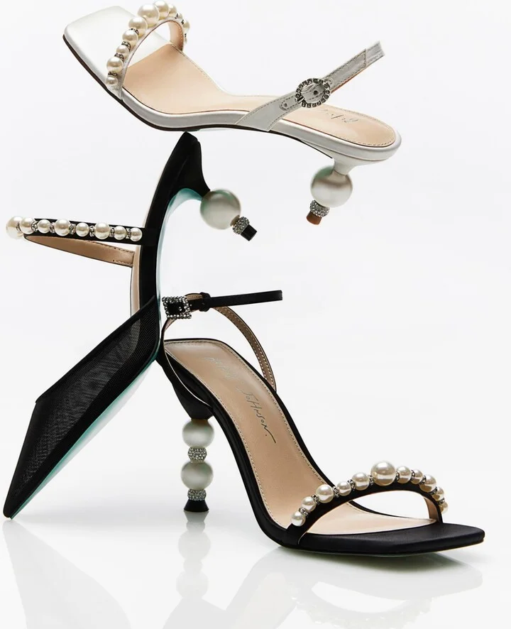 Women's Evey Mesh Kitten Heel Evening Pumps - Image 10