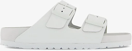 Womens Exquisite White Arizona Double-Strap Leather Sandals Eur 36 / 3 Uk Women