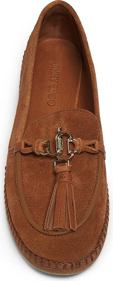 Women's Fabien Suede Flats - Chocolate Gold - Size 5 - Image 9