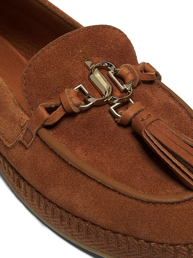 Women's Fabien Suede Flats - Chocolate Gold - Size 5 - Image 10