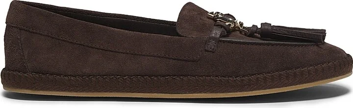 Women's Fabien Suede Flats - Chocolate Gold - Size 5
