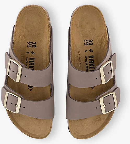 Womens Faded Purple Nubuck Arizona Two-Strap Suede Sandals Eur 40 / 7 Uk Women - Image 2