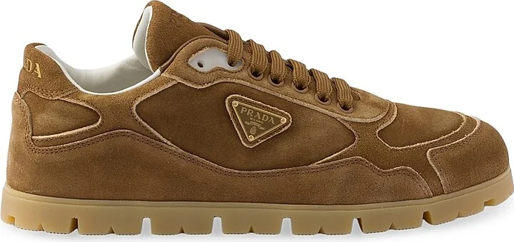 Women's Faded Suede Sneakers - Brown - Size 5.5