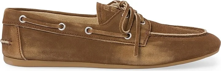 Women's Faded Unlined Suede Loafers - Brown - Size 4.5