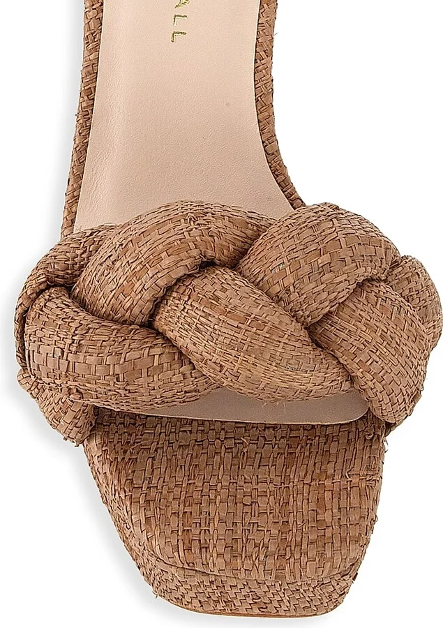 Women's Fae Braided Raffia Platform Sandals - Brown - Size 12 - Image 4