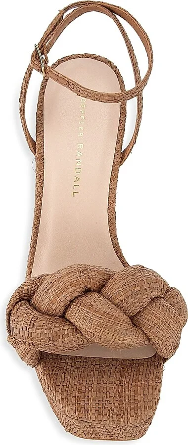 Women's Fae Braided Raffia Platform Sandals - Brown - Size 12 - Image 5