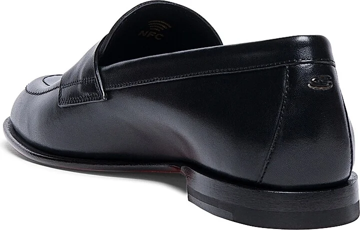 Women's Famed Leather Penny Loafers - Black - Size 6 - Image 3